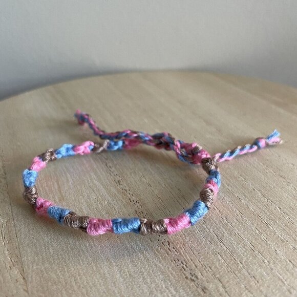 Murphey Bracelet, anklet, trendy, comfortable, tie, embroidery thread, woven, gi - Picture 1 of 1